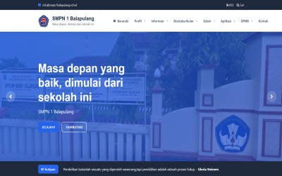 SMP Negeri 1 Balapulang Resmi Rilis Tampilan Website Baru